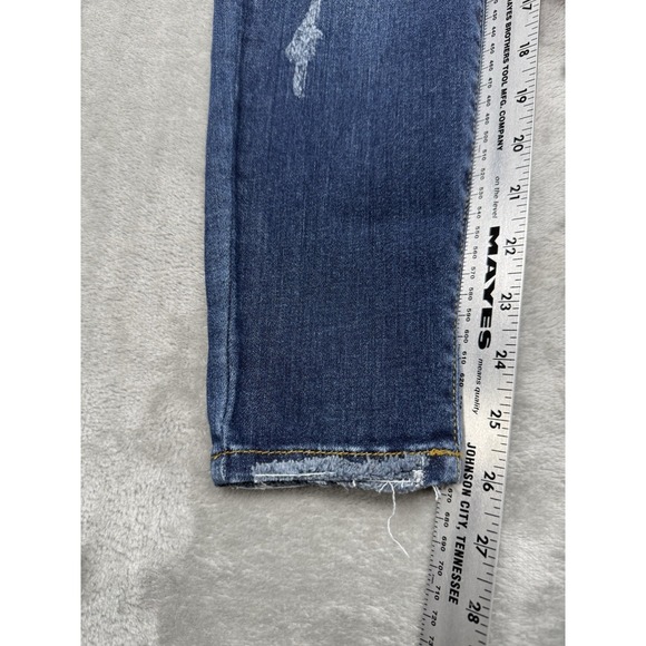 Judy Blue Skinny Fit Jeans Womens 5/27 27x26Blue Stretch Denim Pants Distressed - Picture 3 of 8